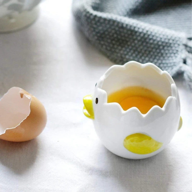 Creative Ceramic Egg Dividers Egg Yolk White