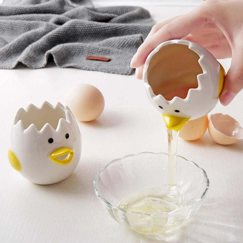 Creative Ceramic Egg Dividers Egg Yolk White