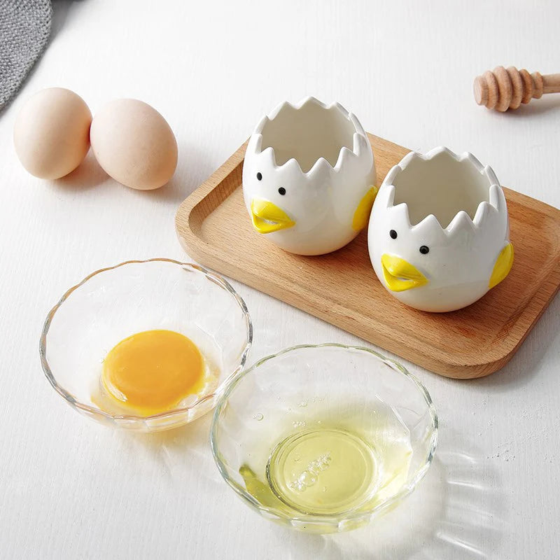 Creative Ceramic Egg Dividers Egg Yolk White