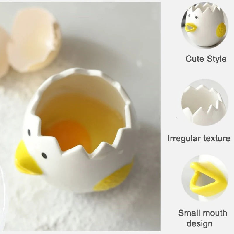 Creative Ceramic Egg Dividers Egg Yolk White