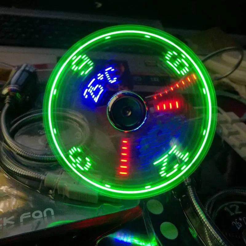 Fan clock Light Led